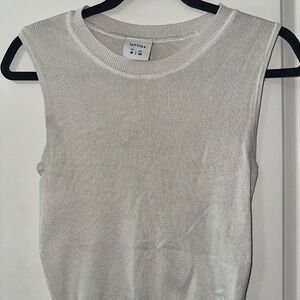 Lefties Medium Cream Sleeveless Top